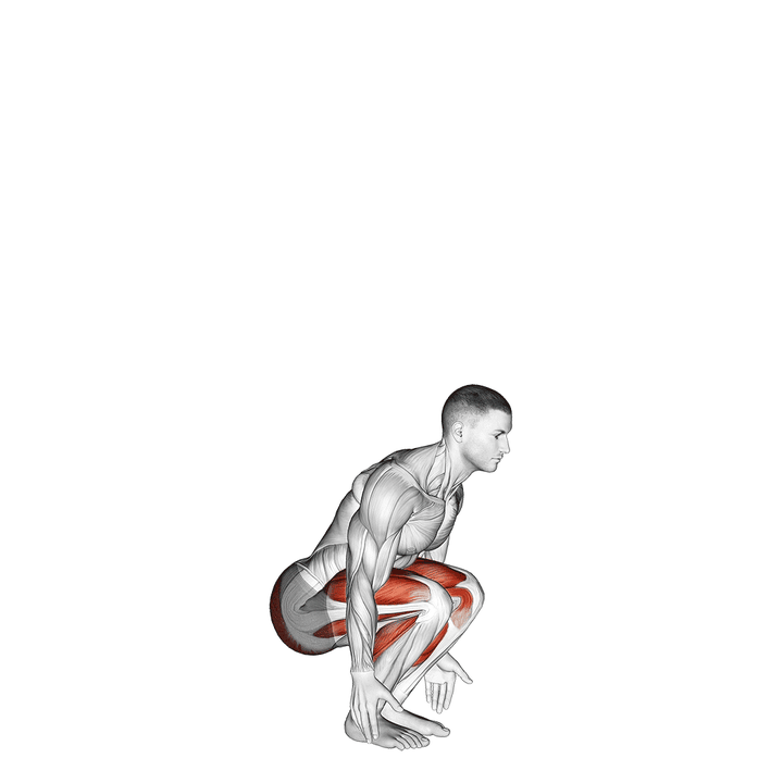 Demonstration of the semi squat jump (male)