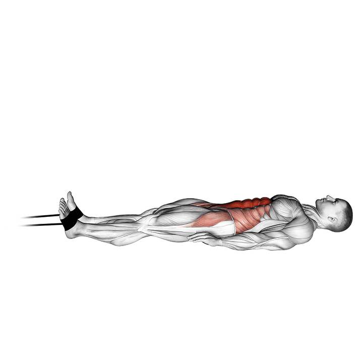 Demonstration of the band jack knife sit-up
