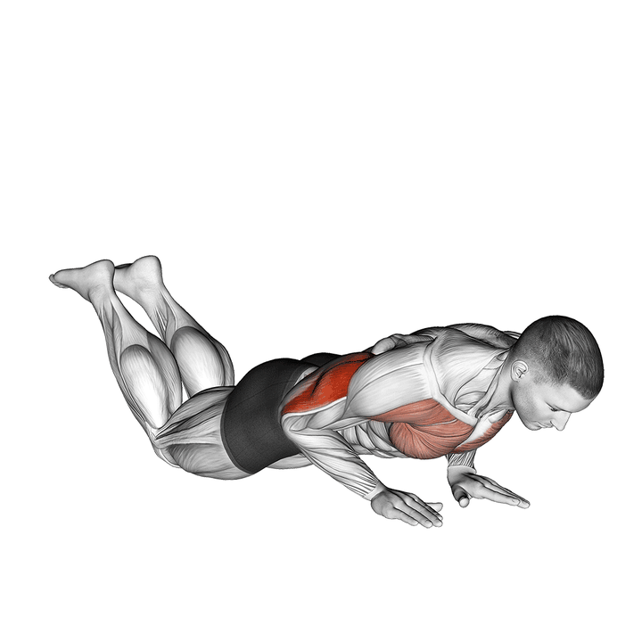 Demonstration of the close-grip push-up (on knees)