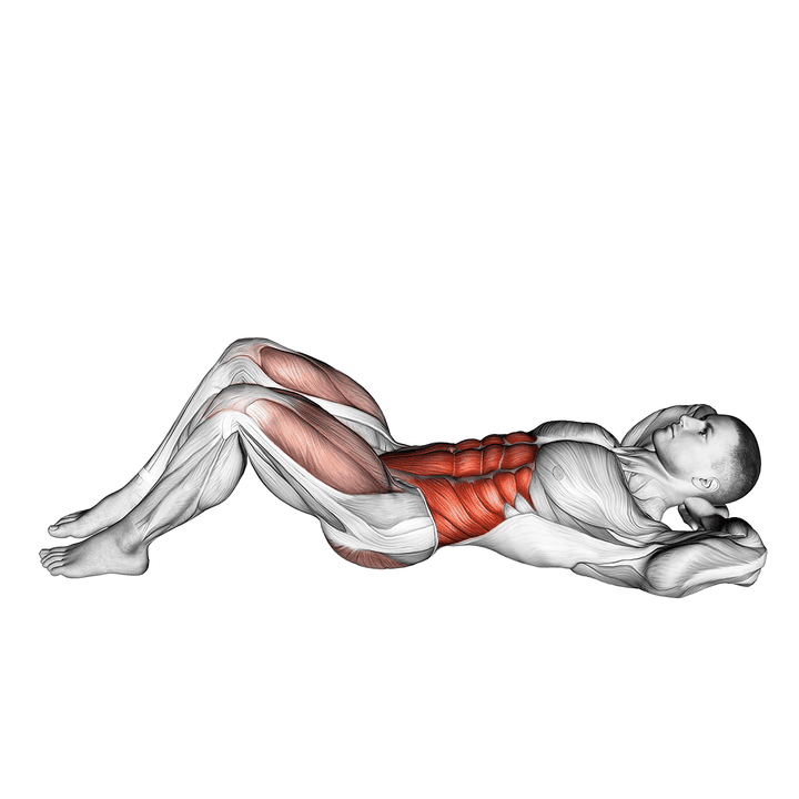 Demonstration of the inverted style cross body crunch