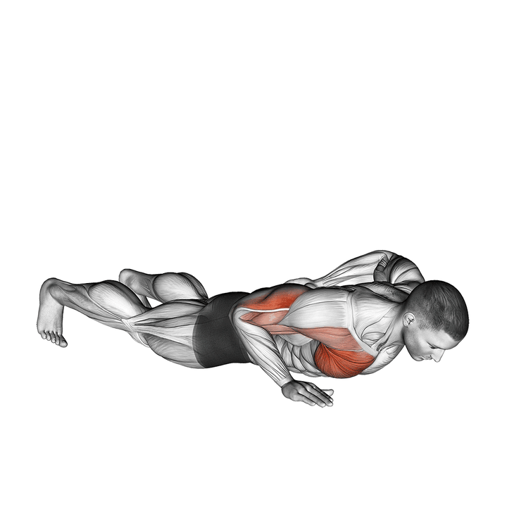 Demonstration of the single arm push-up