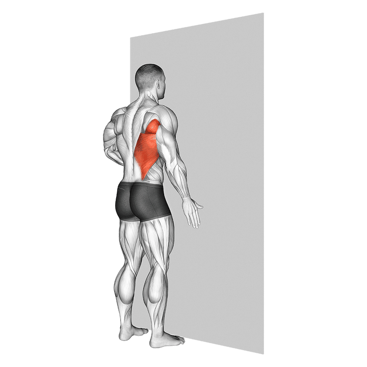 Demonstration of the one arm against wall