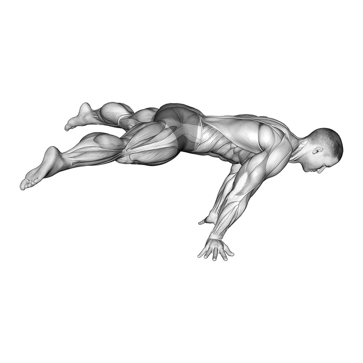 Demonstration of the straddle planche