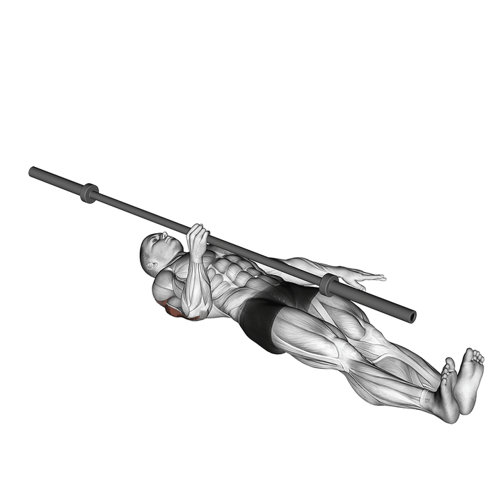 Demonstration of the barbell one arm floor press
