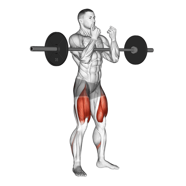 Demonstration of the barbell full zercher squat
