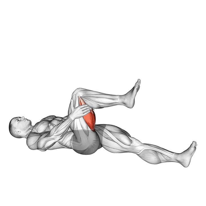 Demonstration of the hamstring stretch
