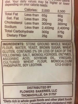 Natures own Wheat bread