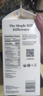 Maple Hill Whole Milk