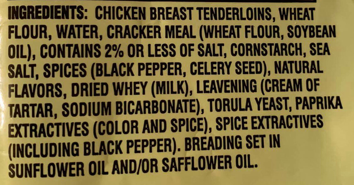 Trader Joe's Breaded Chicken Tenderloin Breasts