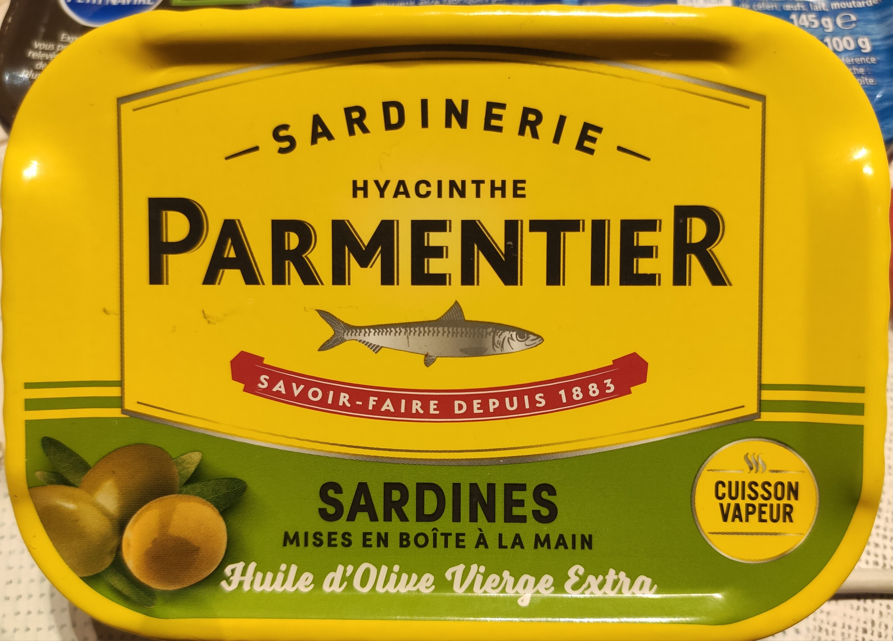 PARMENTIER SARDINES Huile d'Olive Vierge Extra