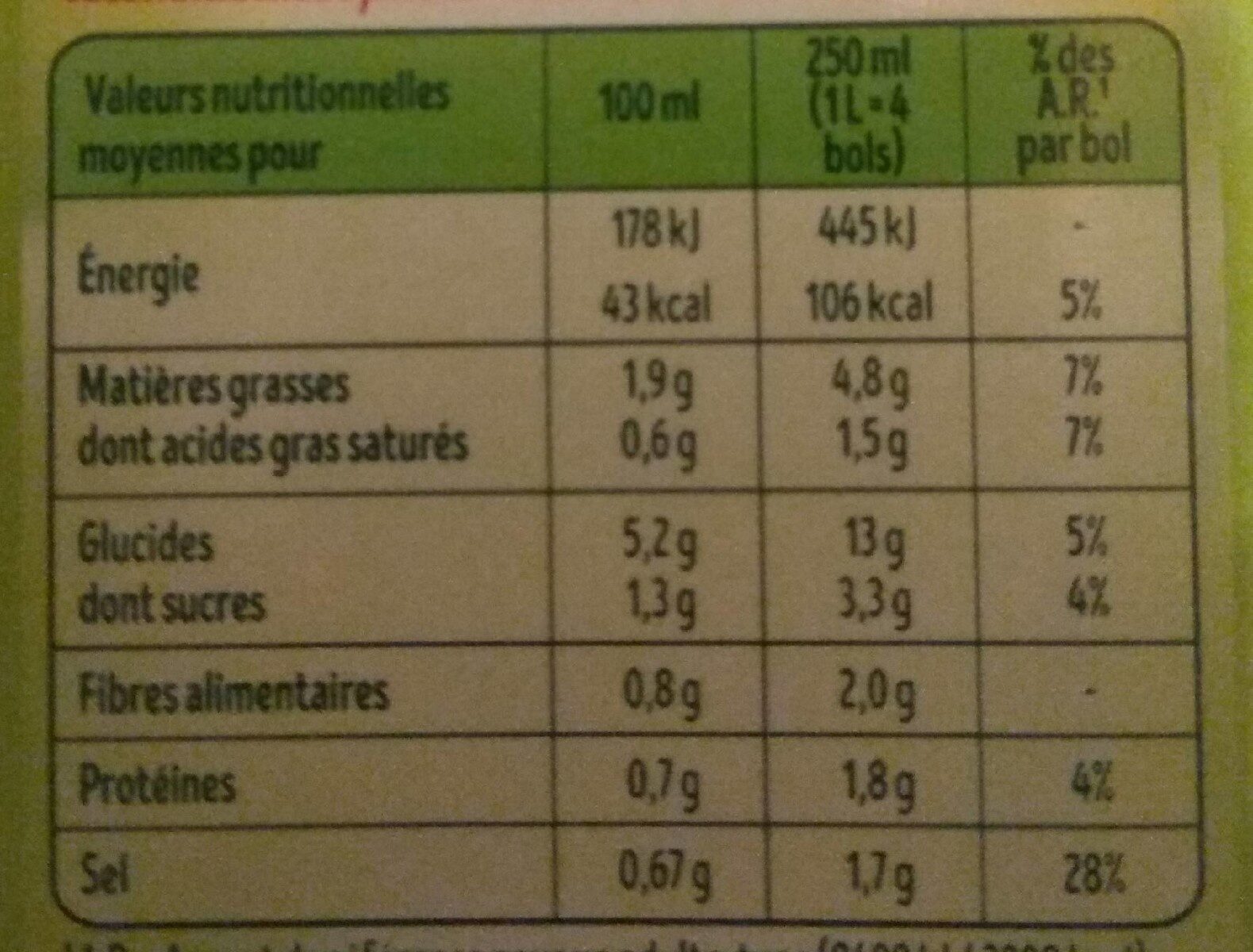 liebig PurSoup' Velouté de 10 légumes
