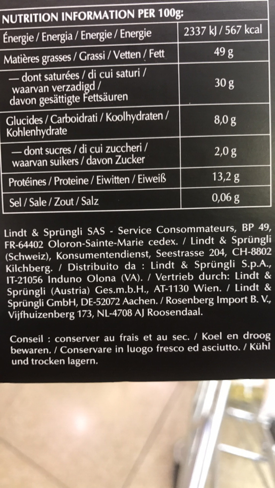 Lindt EXCELLENCE 99% cacao