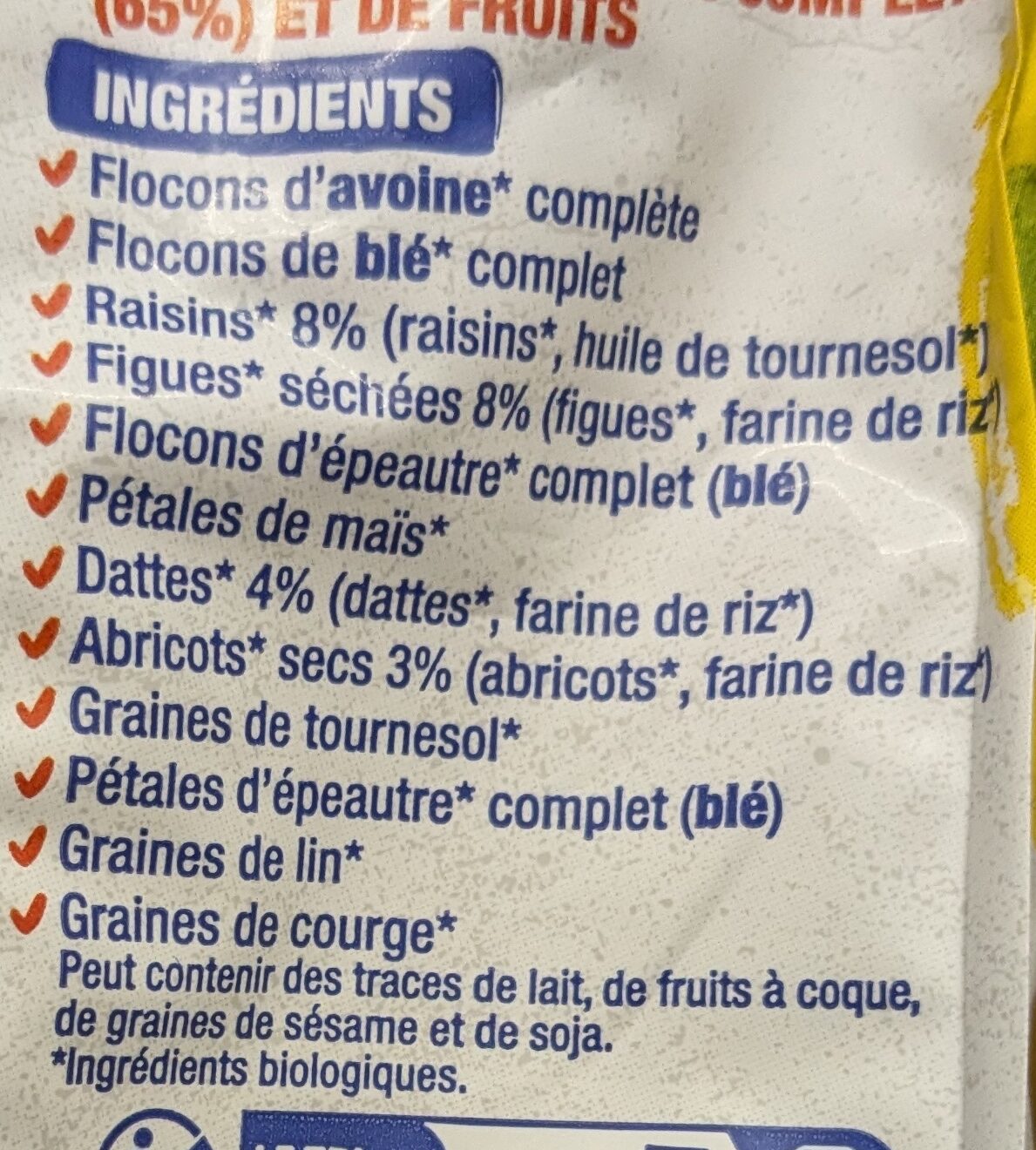 Bjorg Muesli Raisin, Figue, Abricot
