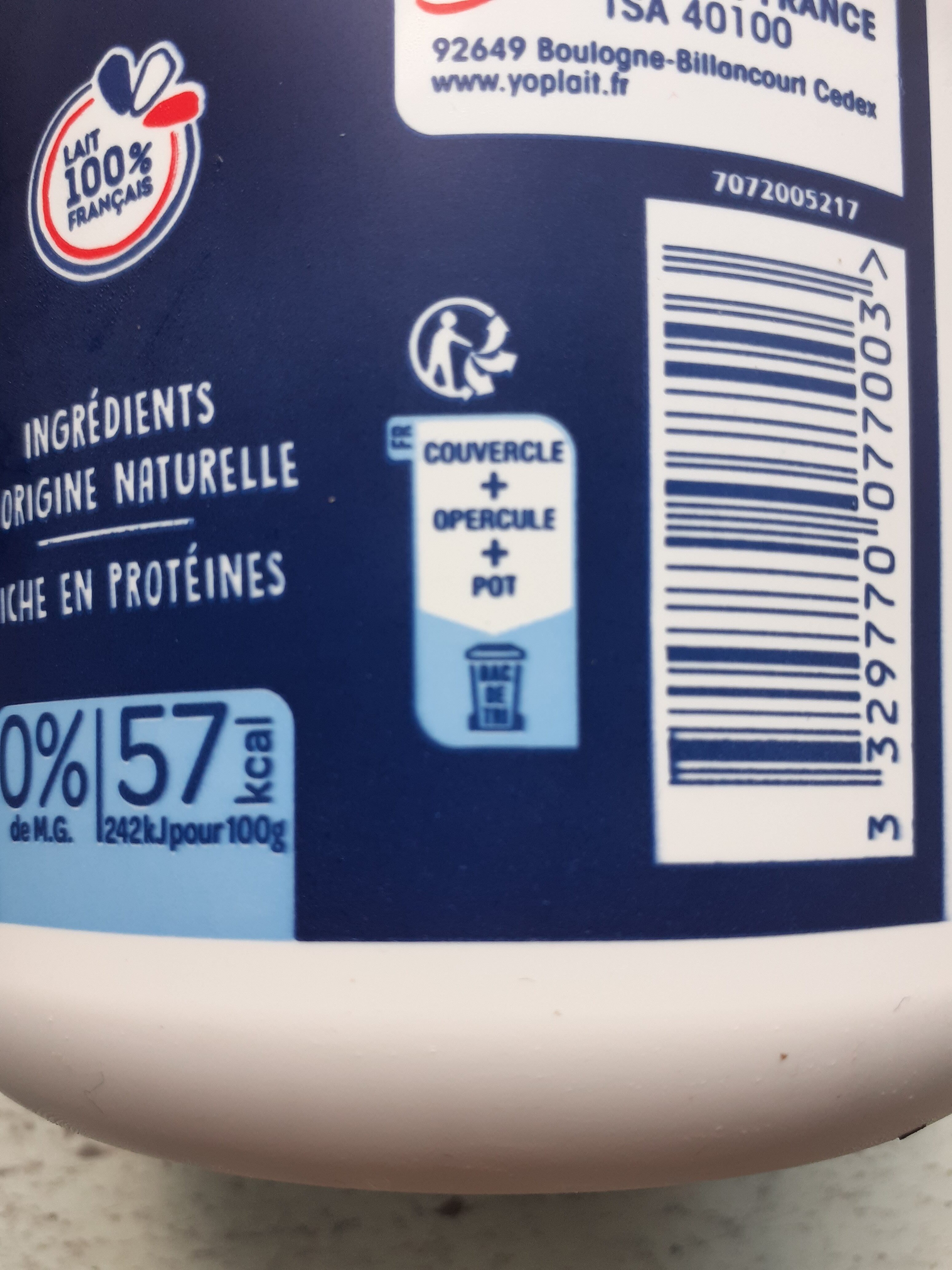 Yoplait Skyr nature natural