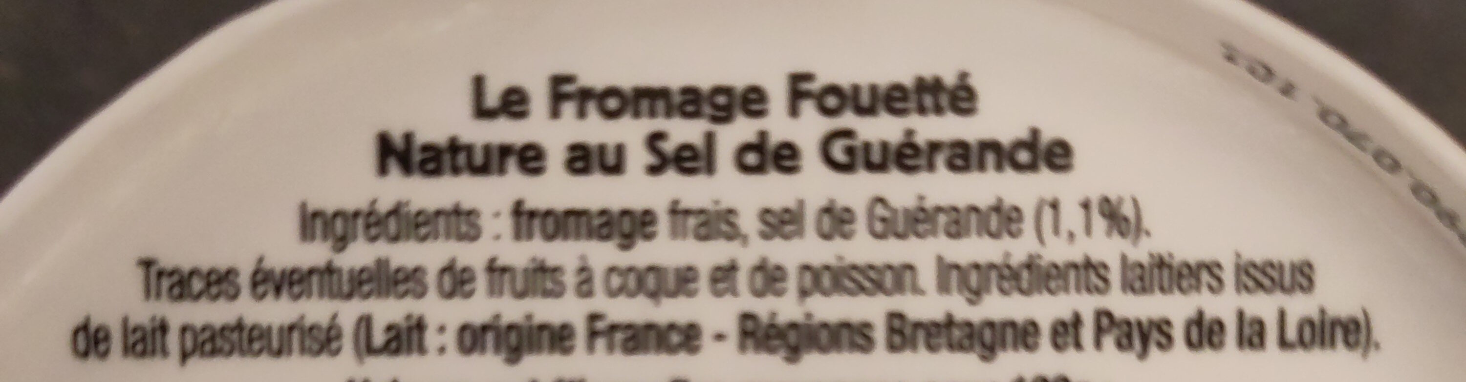 Le Fromage Fouetté Madame Loïk Paysan Breton - Le Fromage Fouetté Madame Loïk - Nature au Sel de Guérande