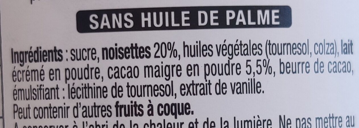 Bonne Maman Pâte à tartiner noisettes et cacao