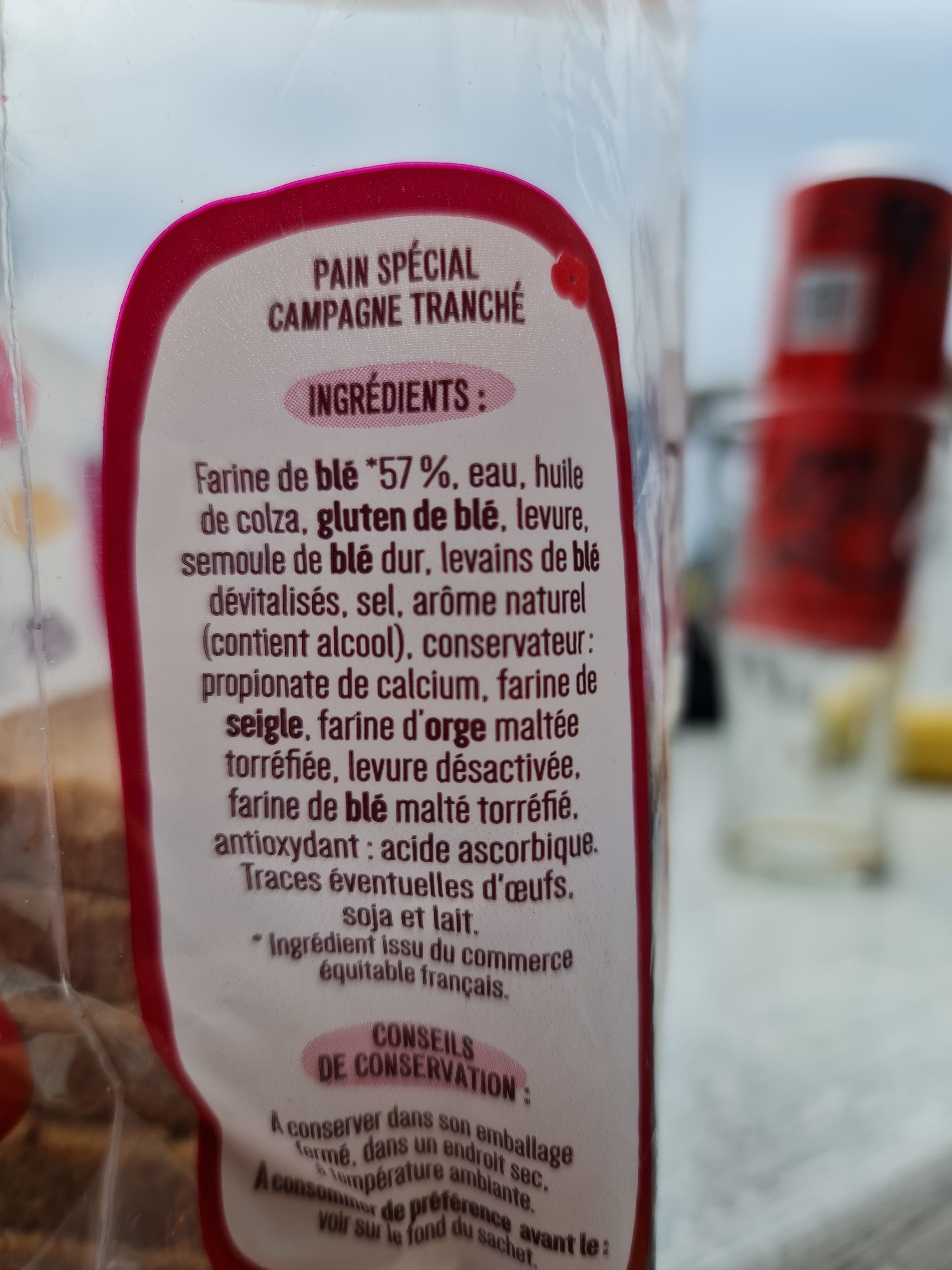 la Boulangère Tartines Spécial Campagne