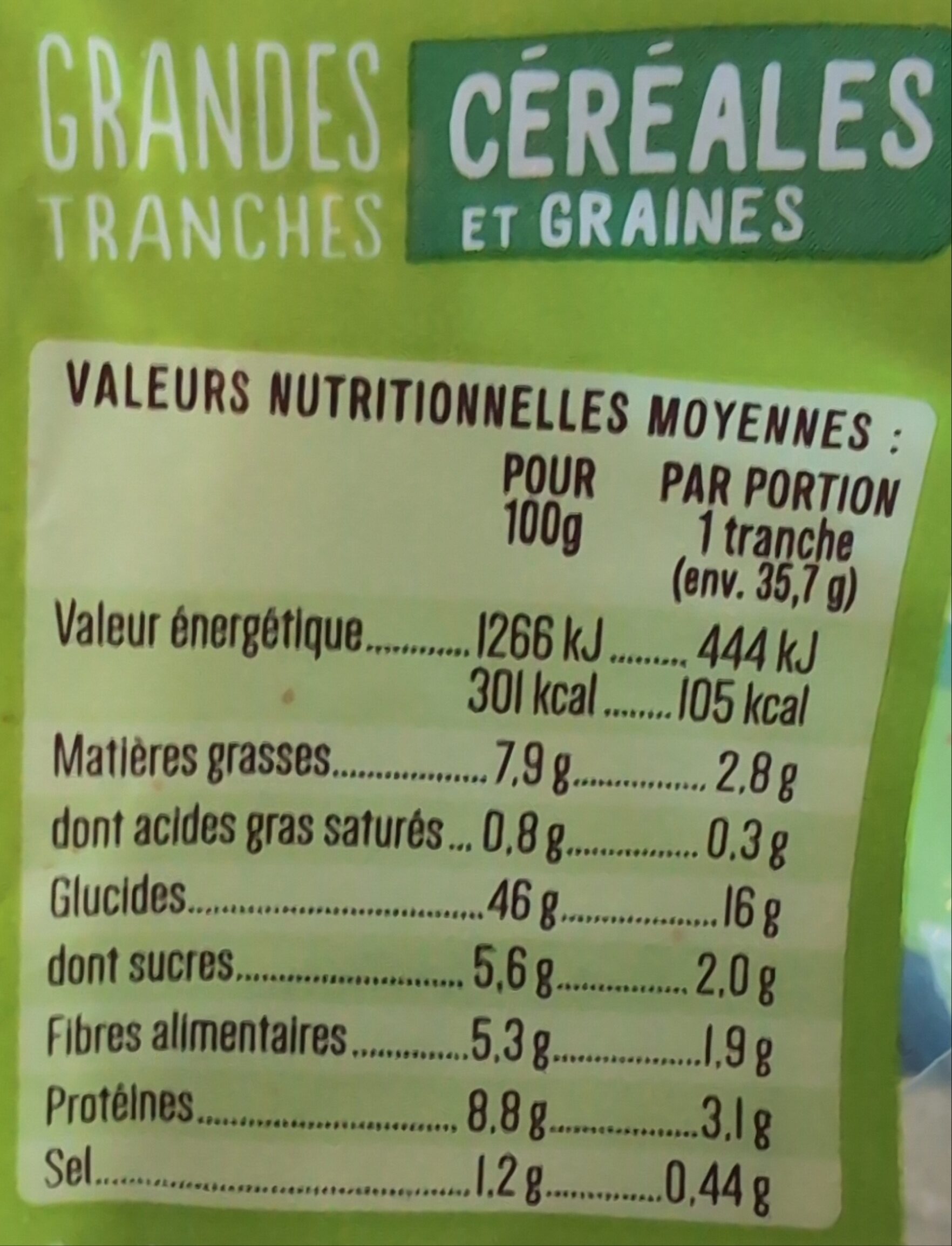 La Boulangère Bio Grandes tranches céréales et graines