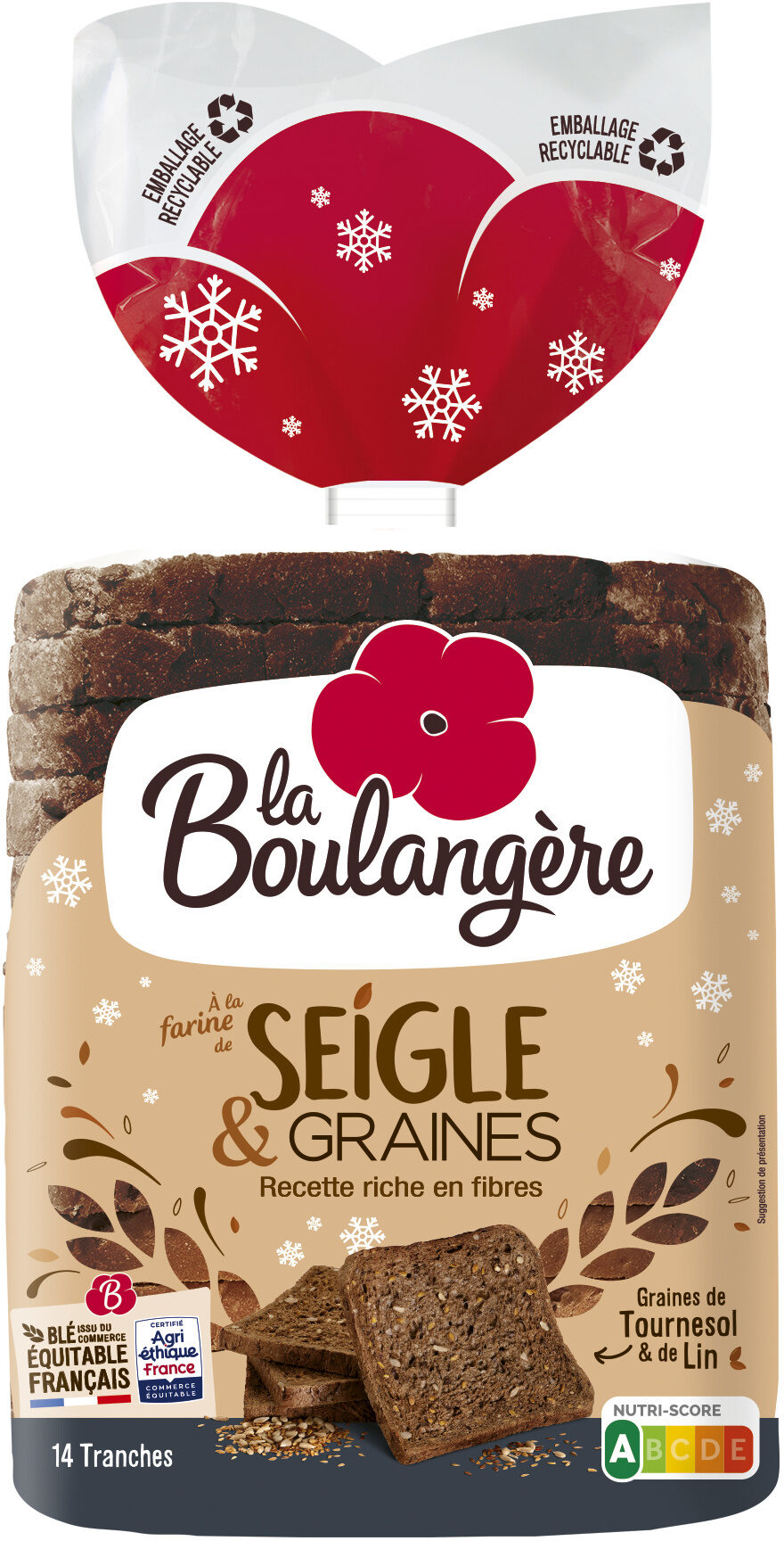 la Boulangère À la farine de seigle & graines