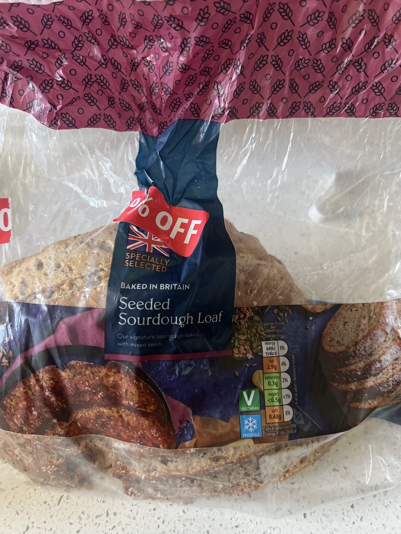 Specially Selected Seeded Sourdough Bread