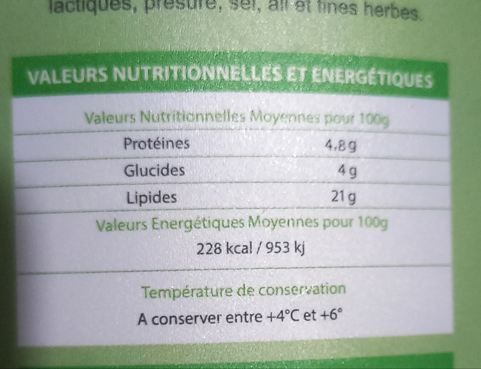 milky food fromage herbes milky food