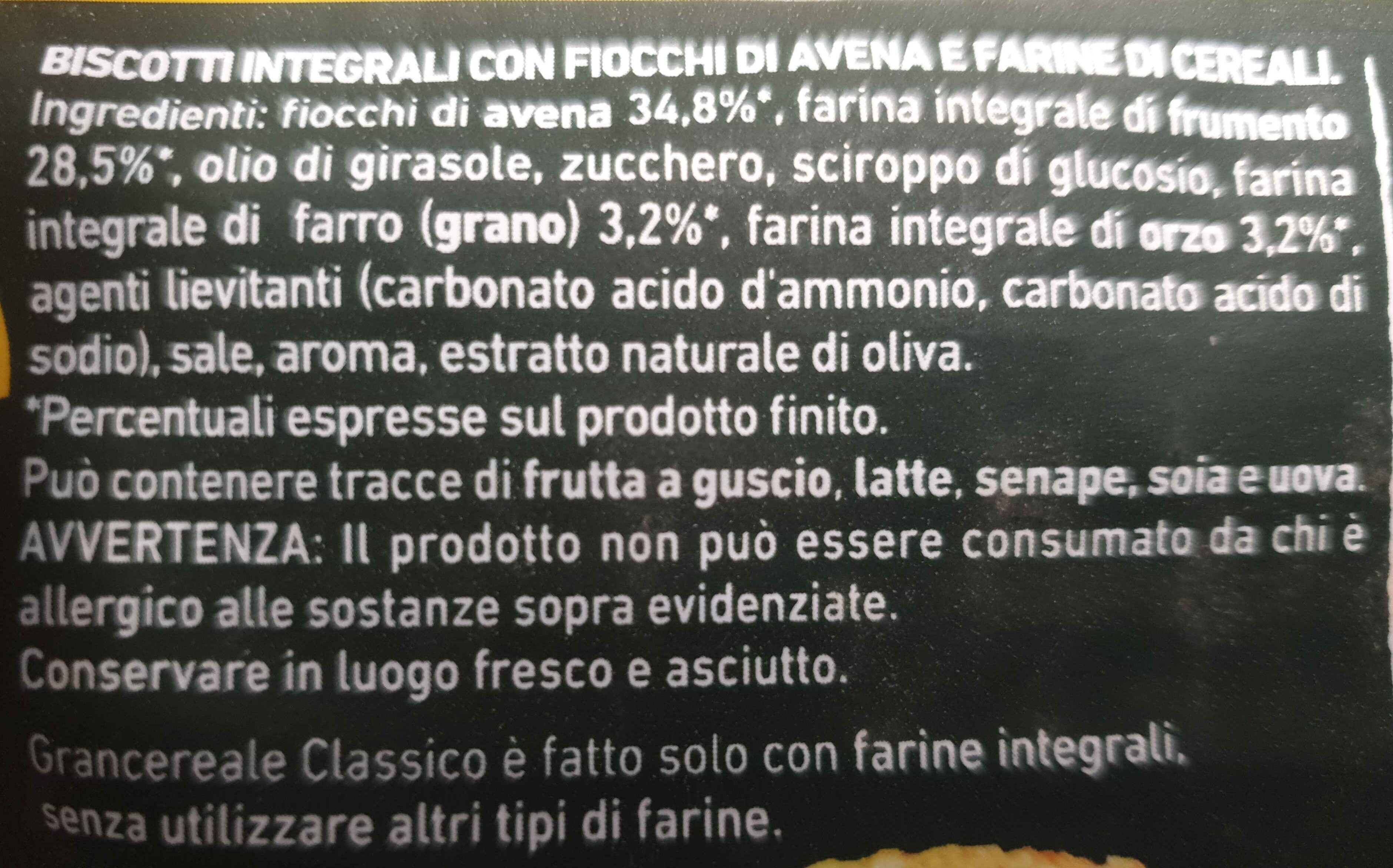 Gran Cereale CLASSICO FIOCCHI D'AVENA, FARRO E ORZO