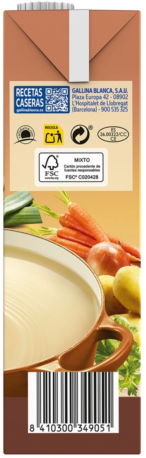 Gallina Blanca Caldo Casero de Pollo