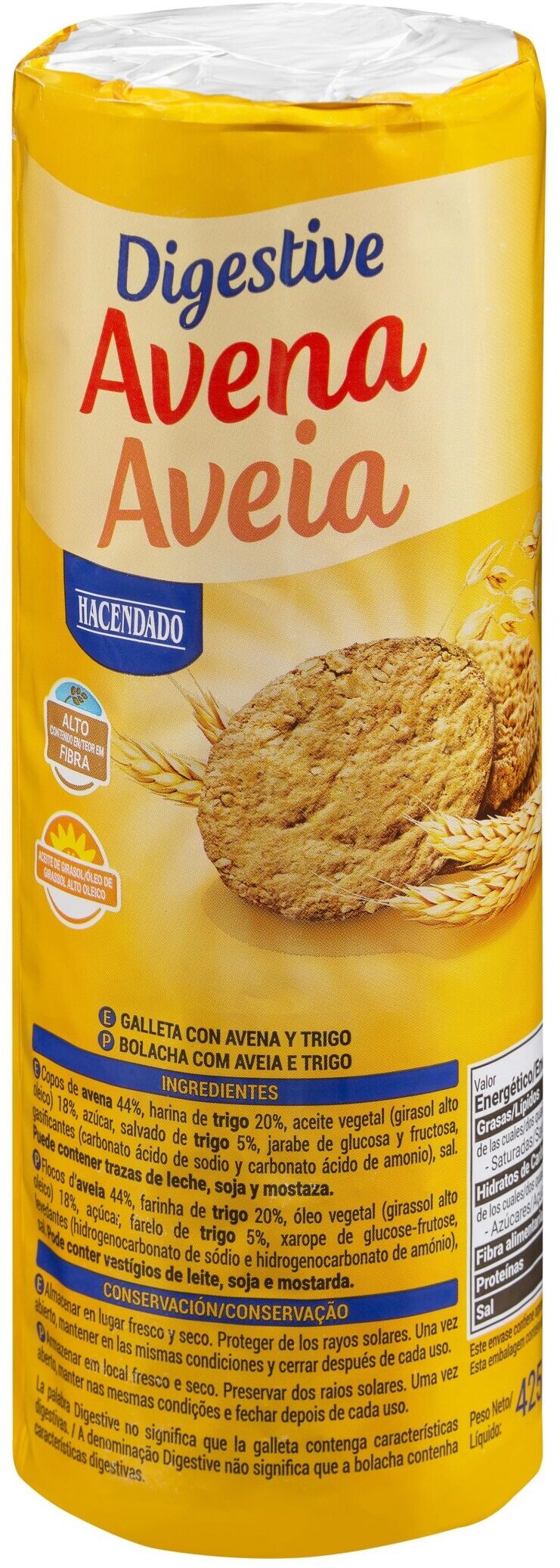 Hacendado Digestive Avena