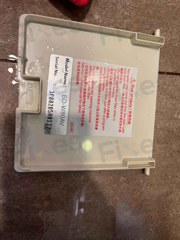 機內水排唔走,出現故障碼C02💢Hitachi日立前置式洗衣機 BDW80AV