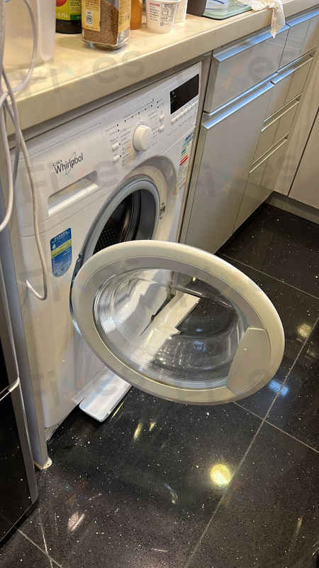 著Clean Pump燈🚨Whirlpool惠而浦前置式洗衣機 AWC7100D