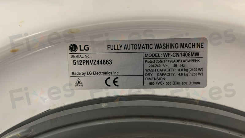 排水泵老化讓這部LG WFCN系列洗衣機顯示0E故障碼 🛟
