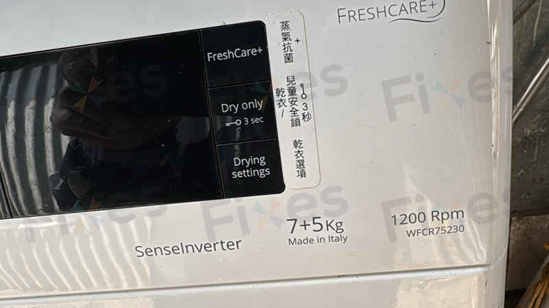戶外潮濕考驗這部惠而浦WFCR系列洗衣機：F06故障換新門鎖掣後重拾清脆「塔塔」🌱