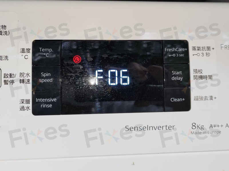 出現故障碼F06，開不到門🔧Whirlpool惠而浦前置式洗衣機 CFCR80221