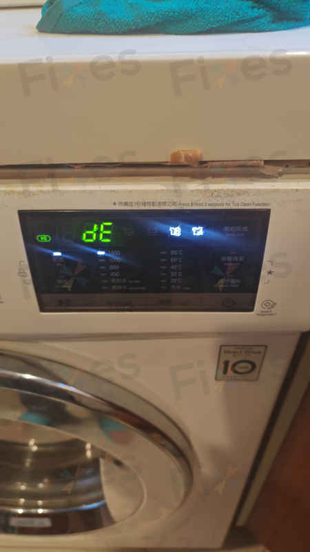 機門檢測問題,出現故障碼DE🔑LG二合一洗衣機 WFCT1408MW