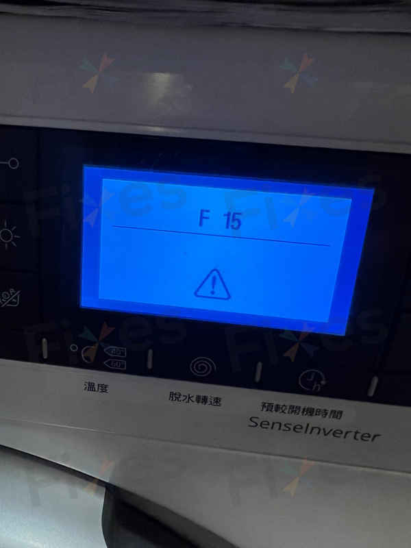 常用烘乾,出現故障碼F15🚫Whirlpool惠而浦二合一洗衣機 WFCR96430