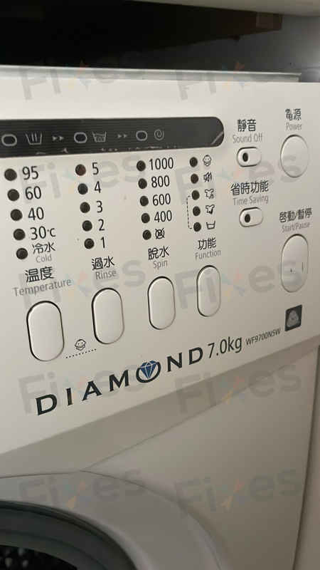 出現故障碼3E🔧Samsung三星前置式洗衣機 WF9700N5W/XSH