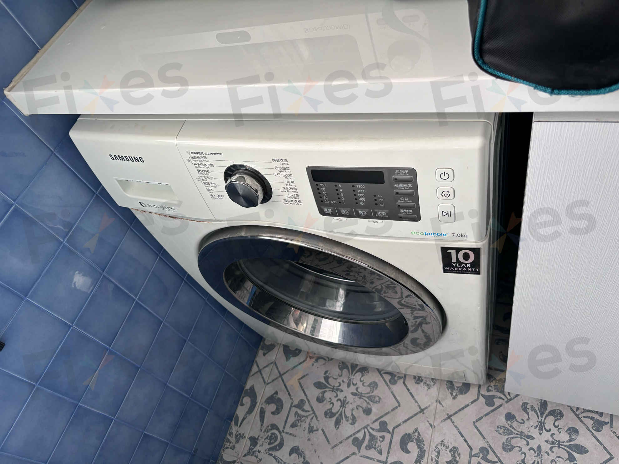 出現故障碼4E💧Samsung三星前置式洗衣機 WF702U2BBWQ/SH