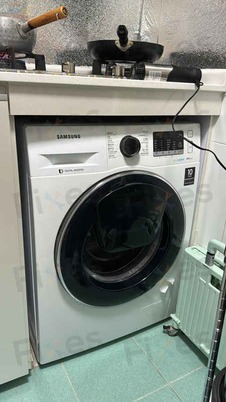 遇到故障碼5C，不排水😰Samsung三星前置式洗衣機 WW80K5210VW/SH
