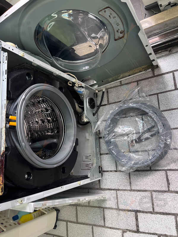 洗衣機門膠邊破損有隱患！這部LG WFST系列洗衣機的AE故障碼維修實錄 💧