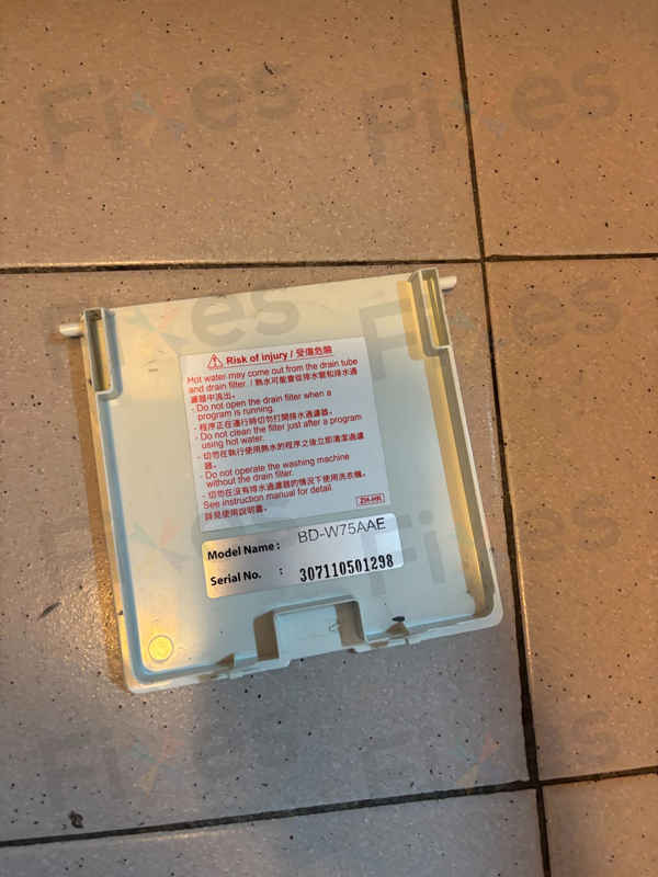 這部Hitachi BDW系列洗衣機C02故障碼引發排水卡頓,師傅上門1招換泵速解💧