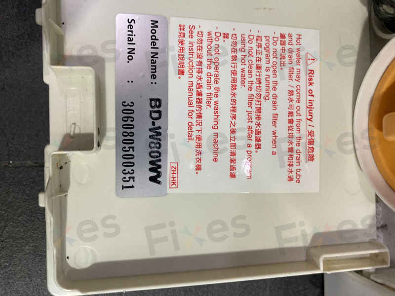 這部日立BDW系列洗衣機的C02故障碼竟是因為一條褲頭帶?🤨