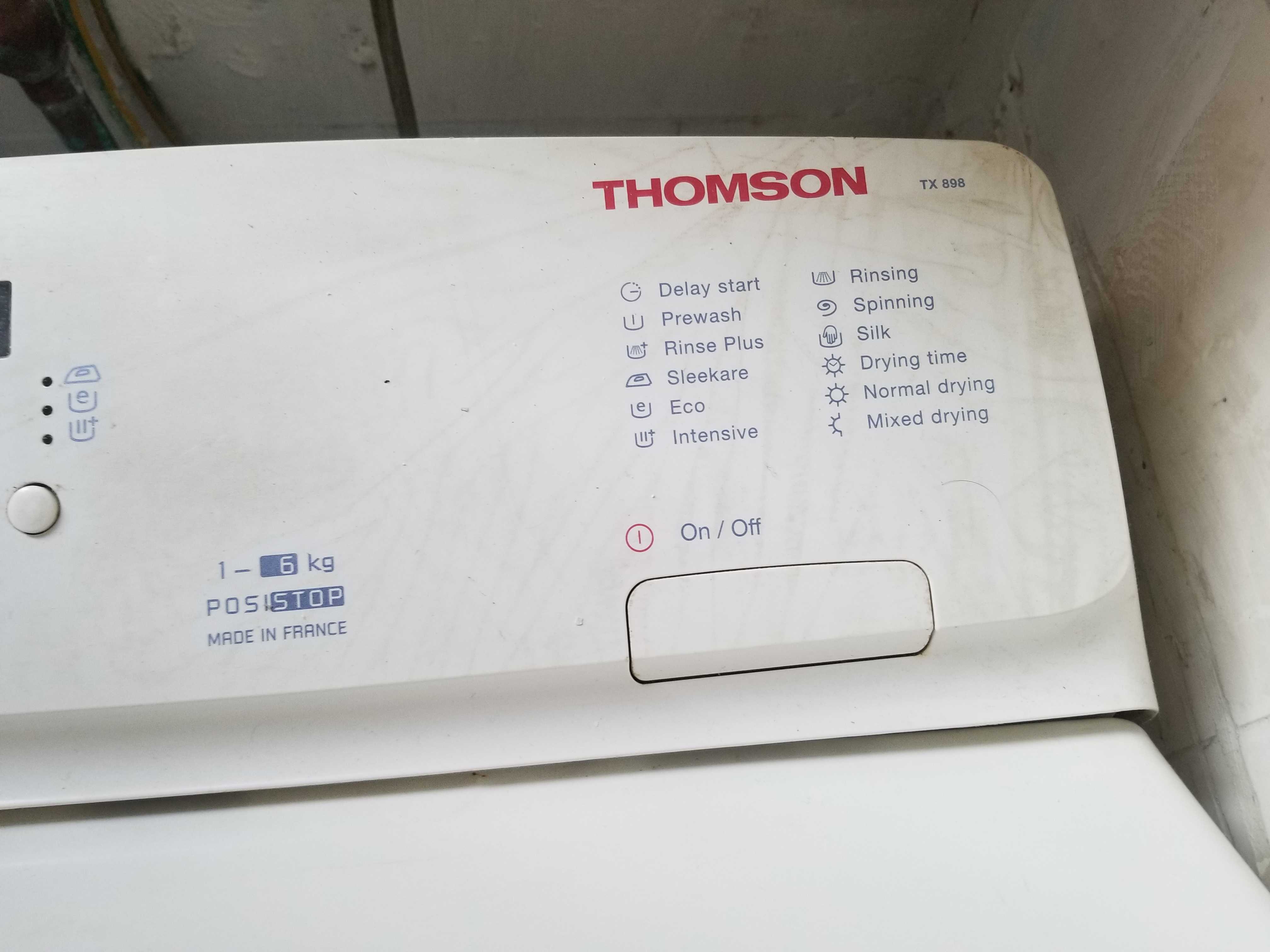 出現故障碼D07🔧Thomson湯笙牌上置式洗衣機 TX898