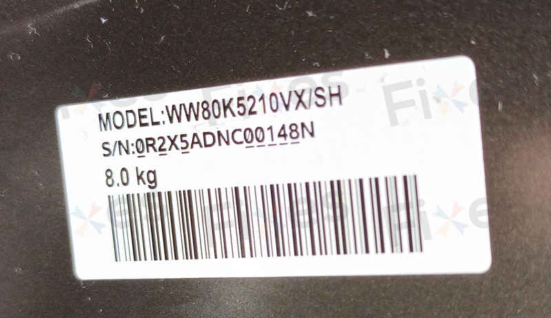 出現故障碼DC,不鎖門😵Samsung三星前置式洗衣機 WW80K5210VX/SH