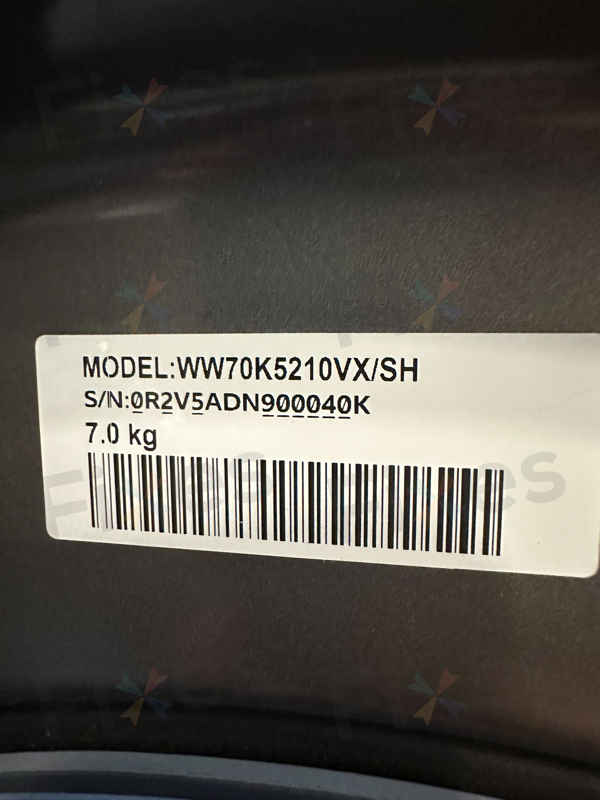 出現故障碼DC🔒Samsung三星前置式洗衣機 WW70K5210VX/SH