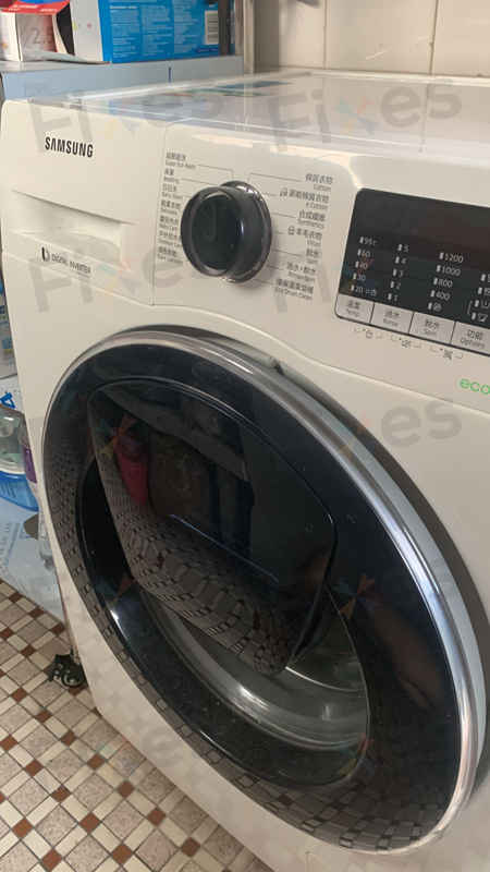 出現故障碼DC🔒Samsung三星前置式洗衣機 WW80K5210VW/SH