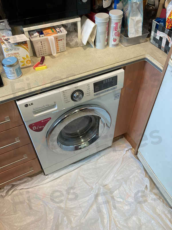 網路偏方失效，這部LG WFCN系列洗衣機持續dE故障，換門鎖後順利運轉✨