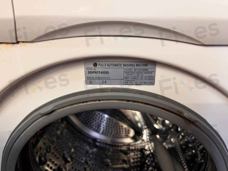 門鎖掣問題，出現故障碼DE🔧LG前置式洗衣機 WFCN1408MW