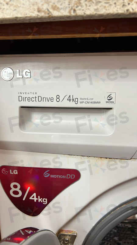 門鎖掣問題，出現故障碼DE🔧LG前置式洗衣機 WFCN1408MW