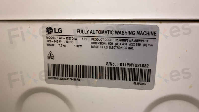 出現故障碼dE1⚠️LG前置式洗衣機 WF1207C4W