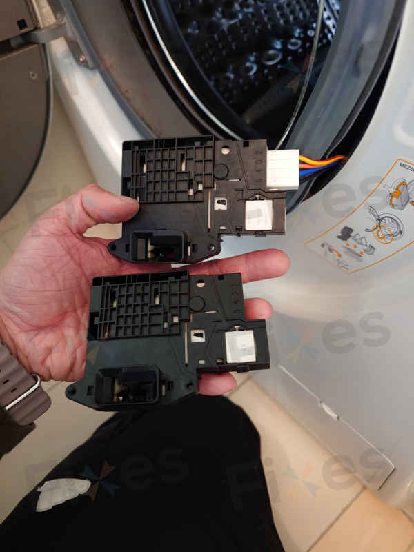 為何這部LG WF系列洗衣機dE2故障碼反覆出現?更換門鎖掣後終於穩定運作 ✅